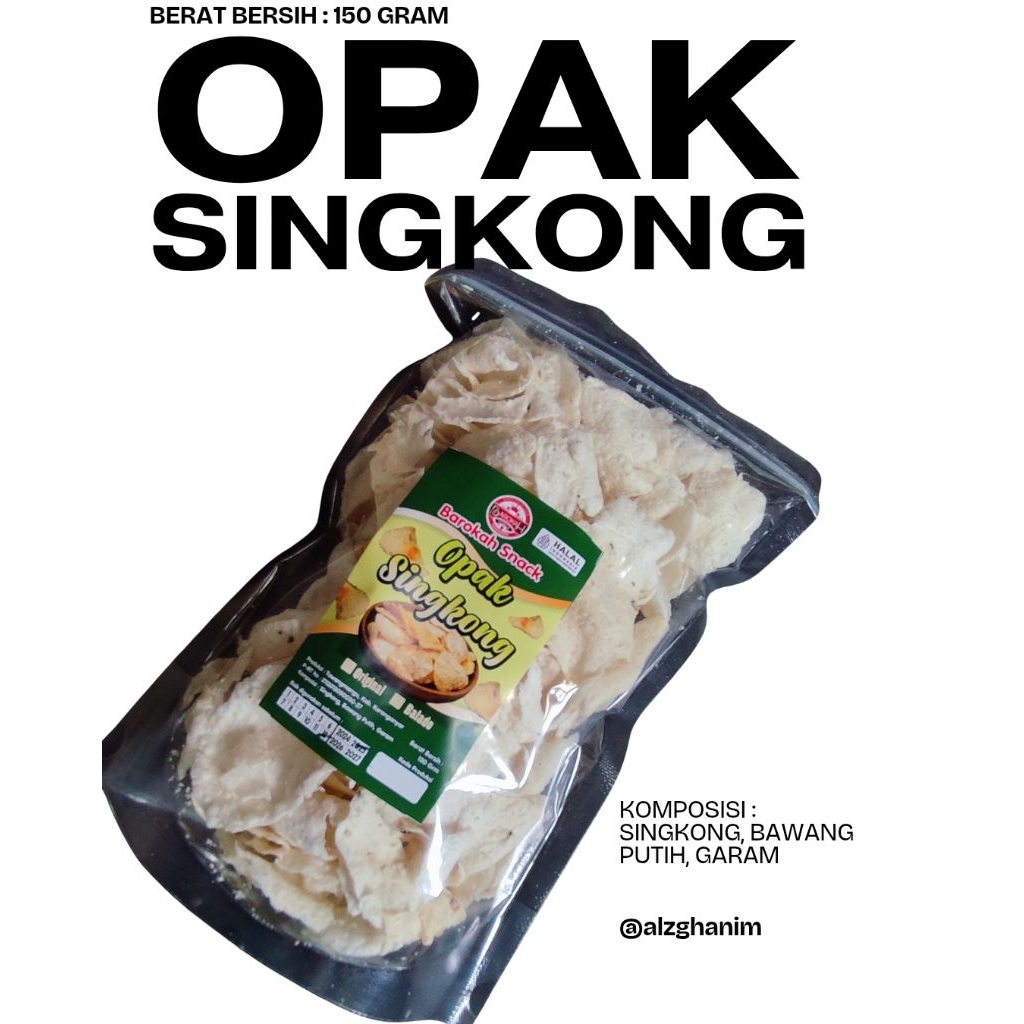 

Opak Singkong Original 150 Gram Cemilan Oleh Oleh Kemuning