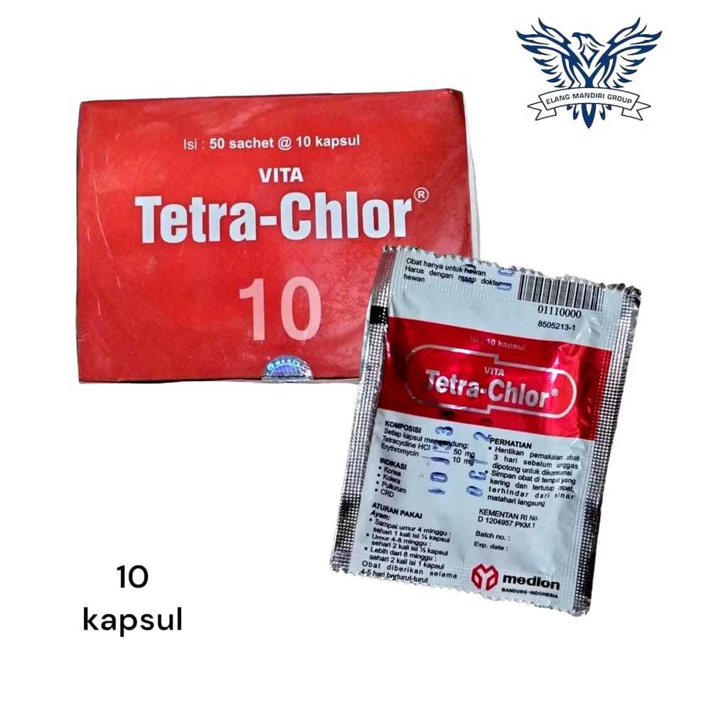 Vita Tetrachlor 1pcs Obat antibiotik hewan Medion