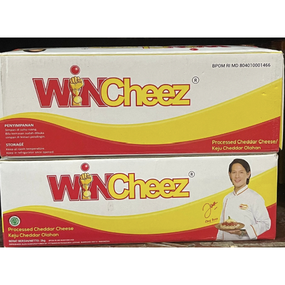 

Keju Wincheez Cheddar Cheese 8x2kg - Cheese Wincheez