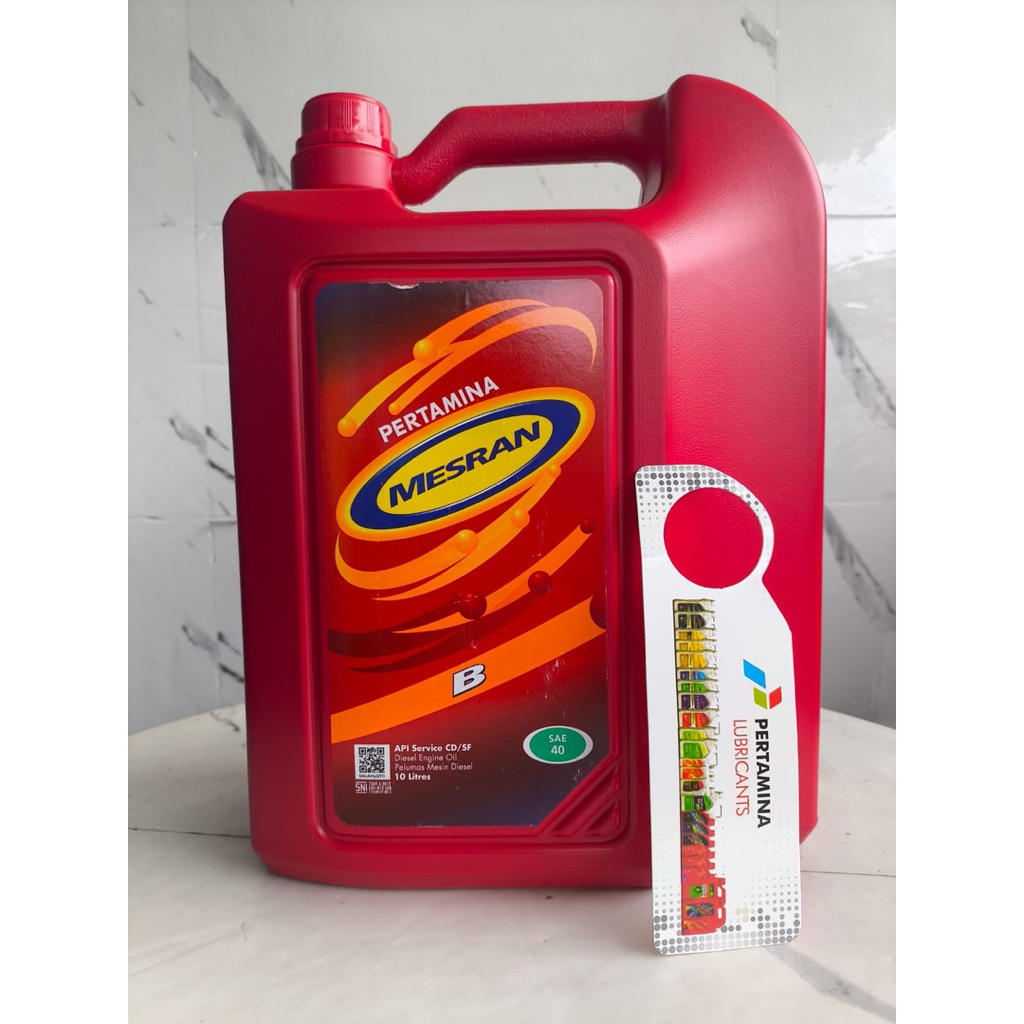 Oli Mesran B 10liter perdust (isi 2galon)..