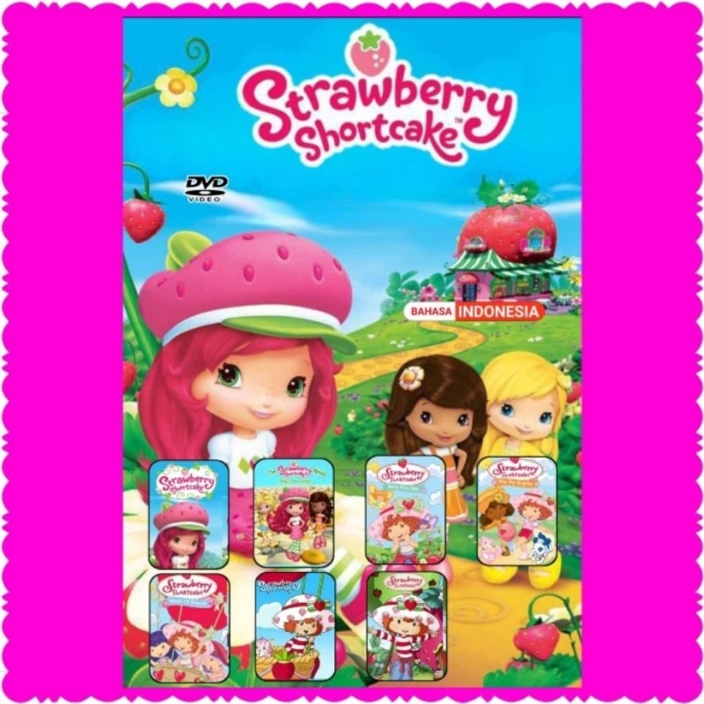 KASET DVD STROWBERRY SHORT CAKE DUBBING BAHASA INDONESIA-KASET DVD ANAK ANAK CARTOON STROWBERRY TERB