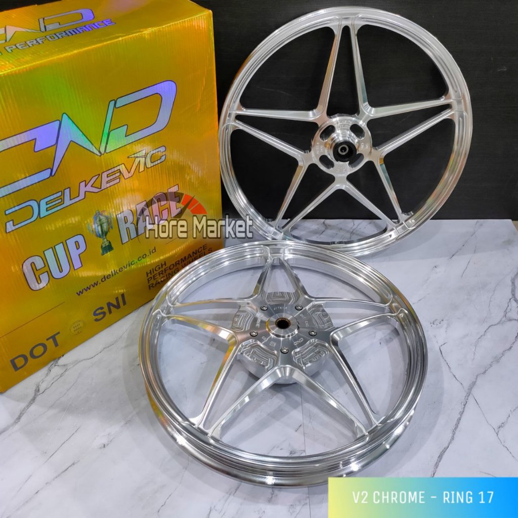 VELG DELKEVIC X1 V2 RING 17 VARIO 125 / 150 - MIO SPORTY / MIO J / SOUL / SMILE 115 R17 BINTANG RACI