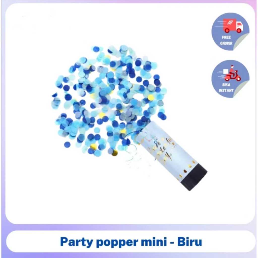 Party popper mini confetti soft color