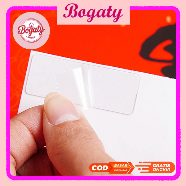 

BG DOUBLE TAPE TRANSPARAN MINI ISI 60 PCS BOX 2 SISI TAPE PEREKAT / DOUBLE TAPE SERBAGUNA KUAT