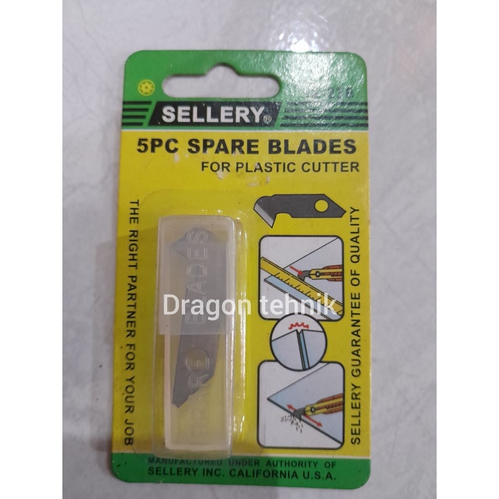 

5PCS SPARE BLADES FOR PLASTIK CUTTER SELLERY