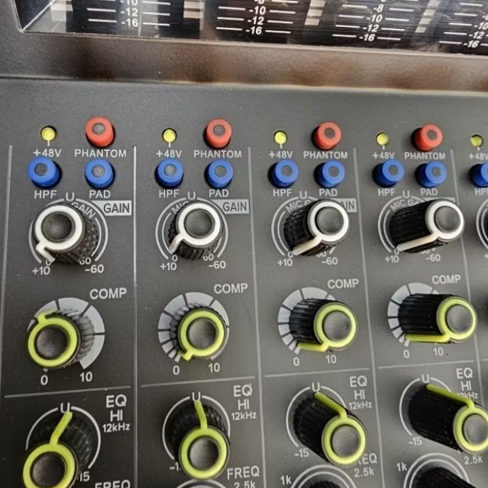 mixer audio ashley hero 8 original 8channel   mixer ashley hero8