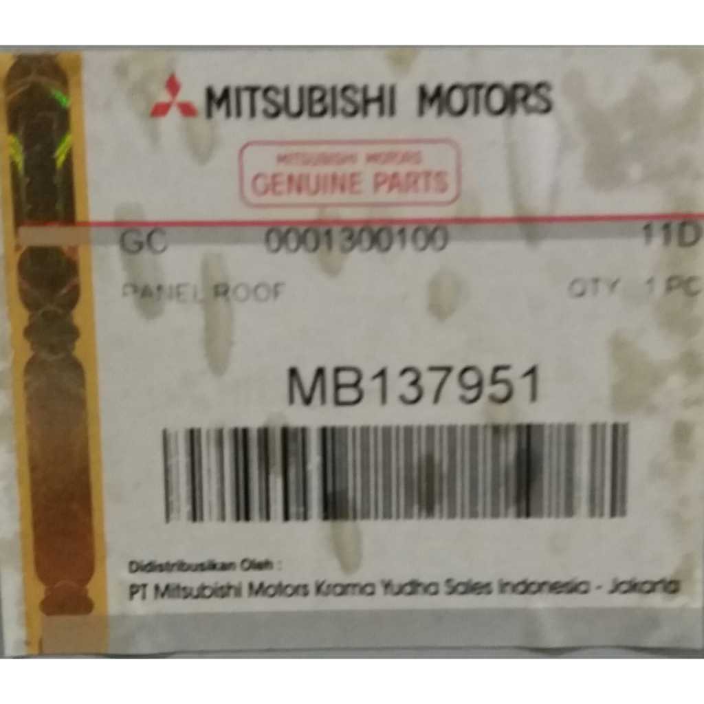 PANEL ATAP MITSUBISHI L300 / MB137951