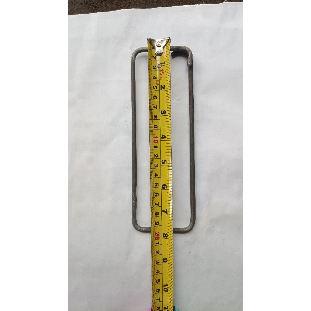 Besi Ring behel cincin slof tiang cor ukuran 7x20 besi 6mm SNI