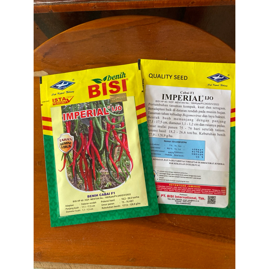 

IMPERAL IJO ASLI | CABAI KERITING BESAR | BISI | EXP 01-2026