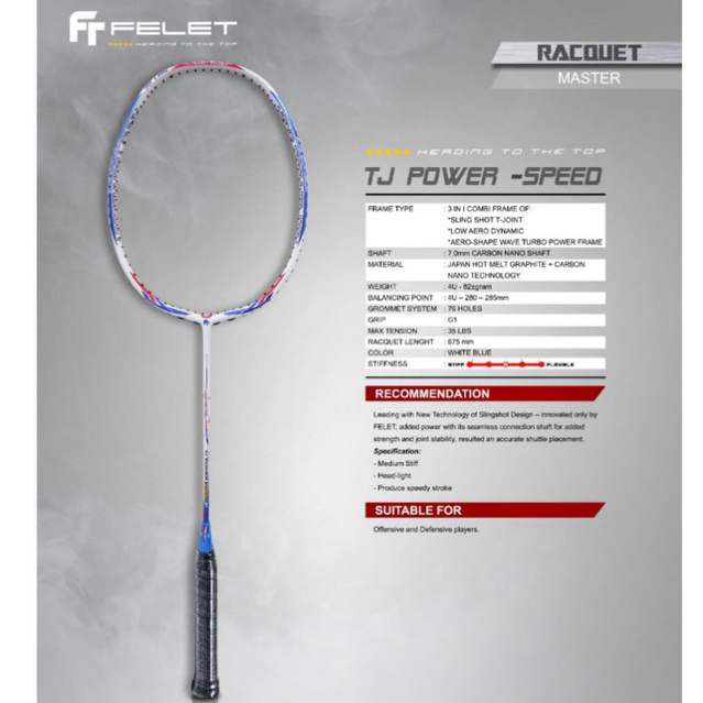 Raket Badminton Felet TJ Power