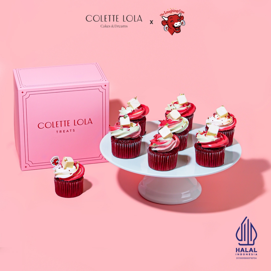 

Colette Lola X The Laughing Cow Red Velvet Cheese Cupcakes Set - 9 Pcs