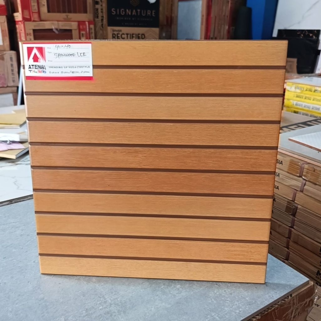 Keramik Lantai 40x40 atena spain wood LCR