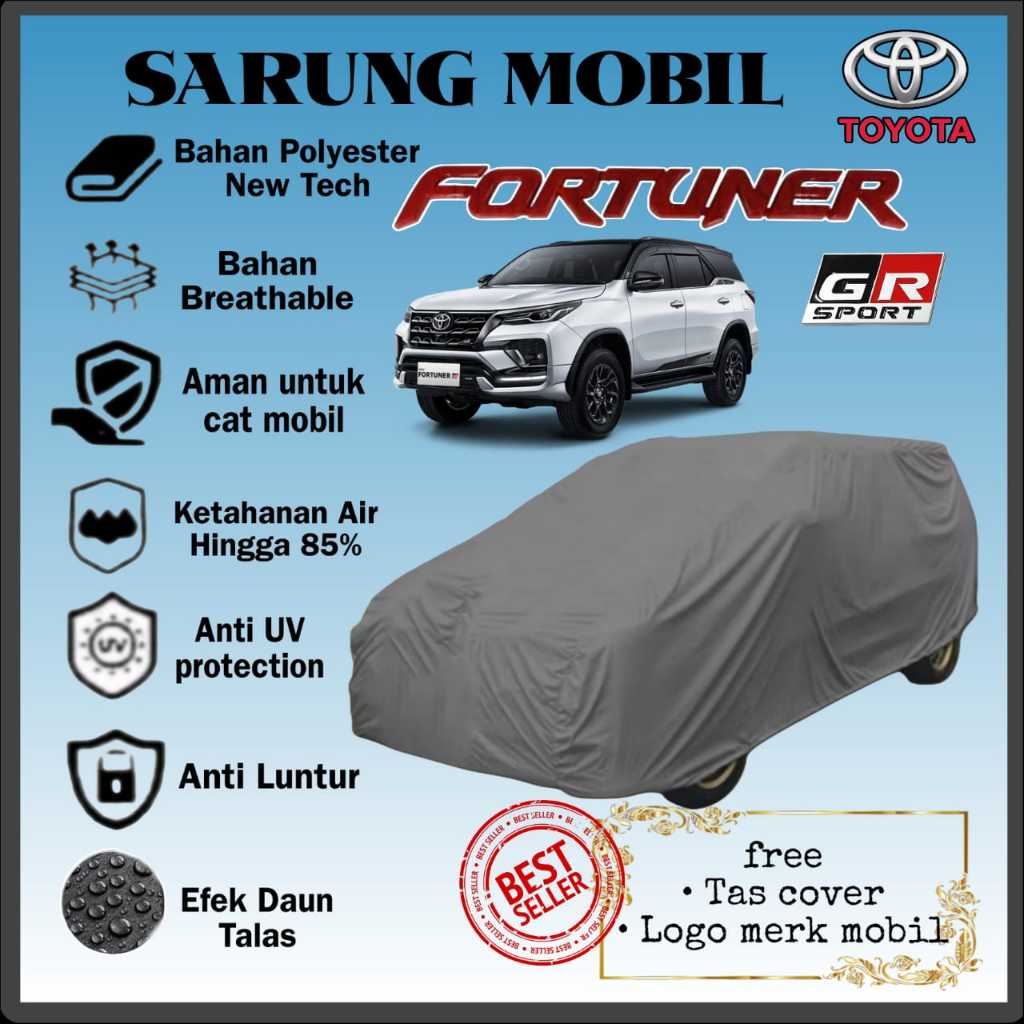COVER MOBIL TOYOTA FORTUNER GR SPORT/ SARUNG MOBIL TOYOTA FORTUNER GR SPORT/ PENUTUP MOBIL TOYOTA FO