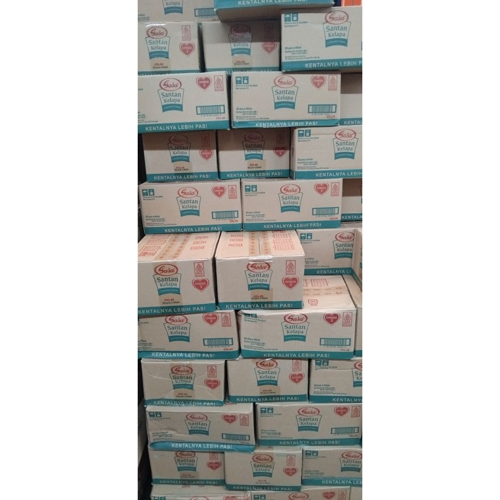 

Santan sasa instan kemasan 65 ml isi 32 pcs