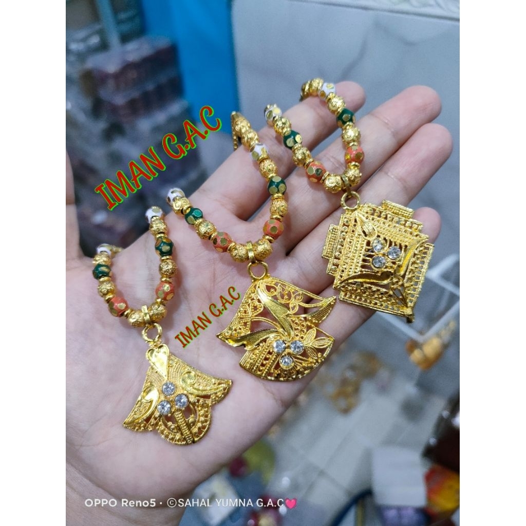 Kalung India boba Dewasa/kalung Dubai gold/kalung mangalsutra