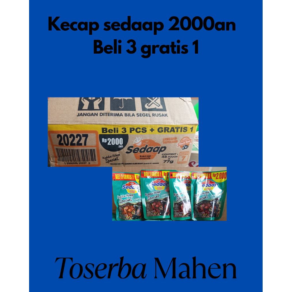

kecap sedaap beli 3 + 1