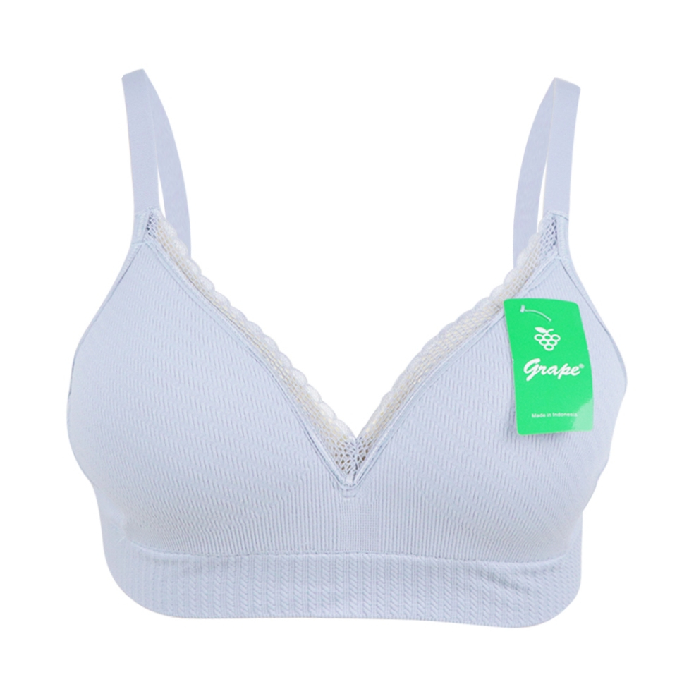 Grape - Soft Bra Bahan Rajut Tanpa Kawat Bh Halus Bh GH SPB0454