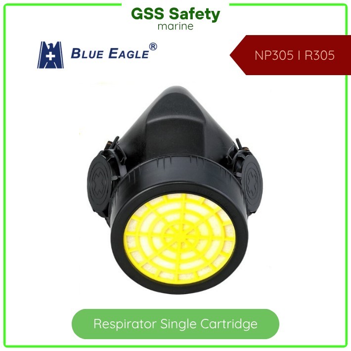 Blue Eagle NP305 Respirator Single Cartridge - Half Face Respirator Mask NP305 - Masker Safety Perna