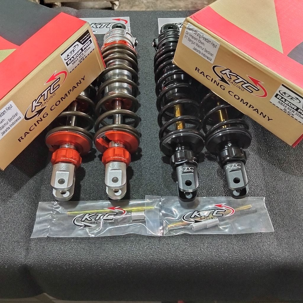 Shock KTC Non Tabung Razor Pro PCX 160, PCX 150, Nmax New Warna Black & Grey