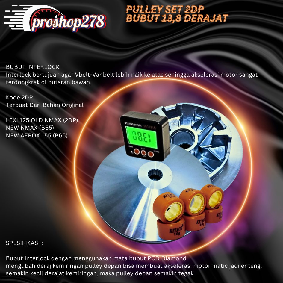 rumah roller 1set dan kipas rumah roller nmax/aerox/lexi/2dp