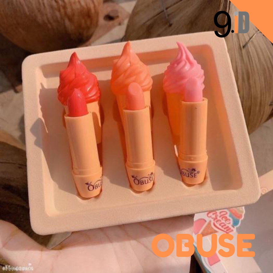 Lip Balm / Obuse Sweety Lip Balm / Obuse Ice Cream isi 3 Ori Thailand/lipbalm
