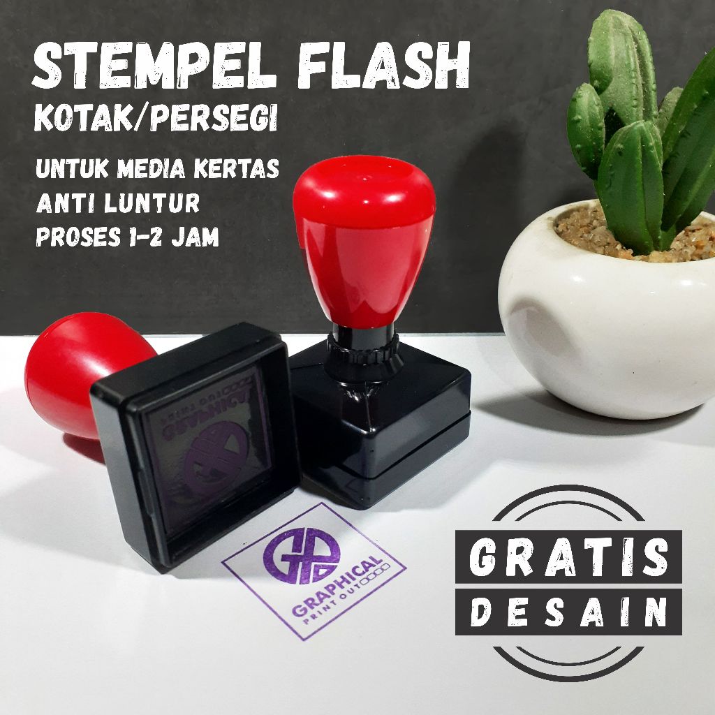 

Stempel Flash Otomatis Custom Desain Bentuk Kotak/Persegi