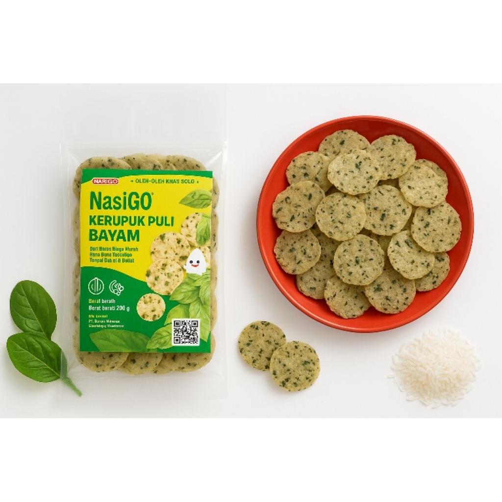 

Nasigo Kerupuk Puli Bayam