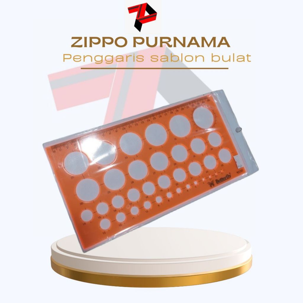 

Penggaris sablon bulat 9550