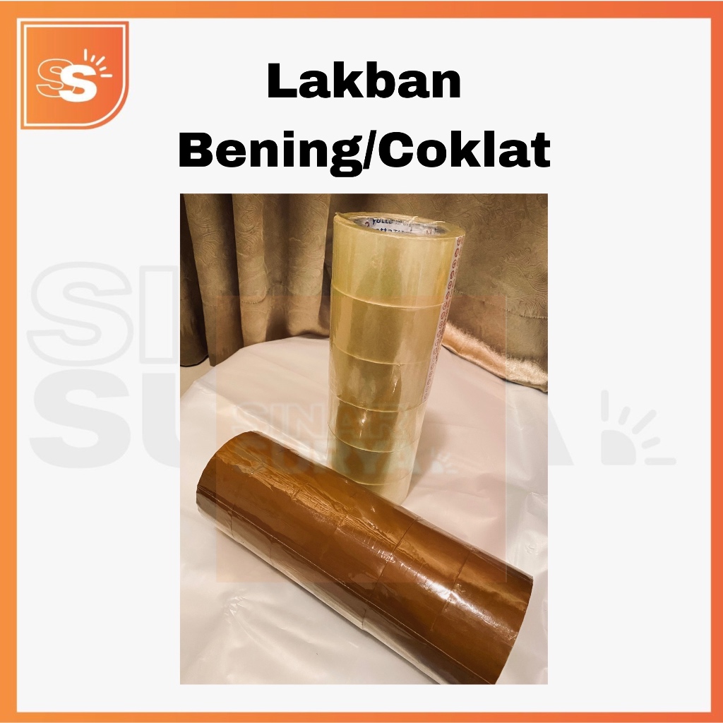 

Lakban Bening / Coklat 100 Yard x 45mm