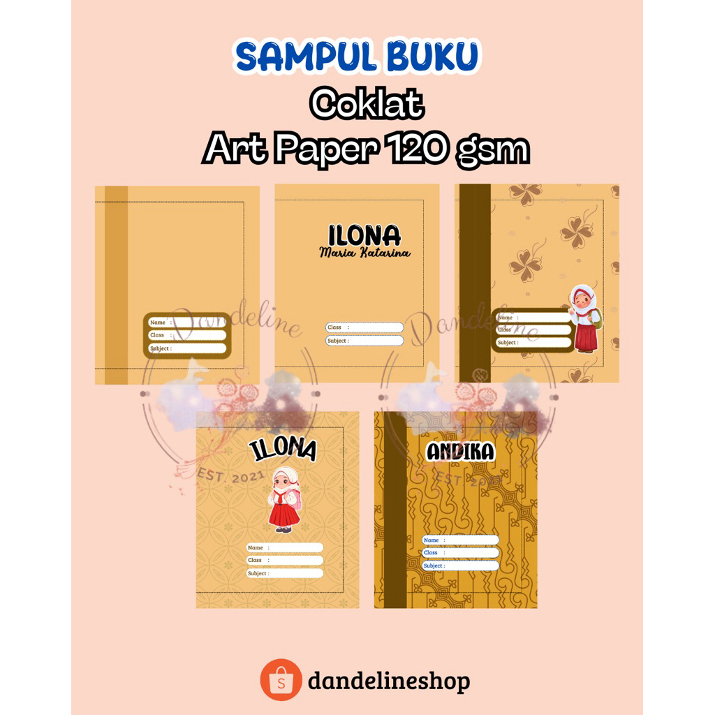 

SAMPUL BUKU COKLAT CUSTOM