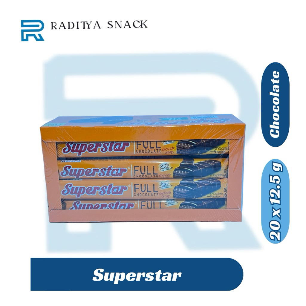 

[Box] Superstar Wafer Triple Chocolate Isi 20pcs
