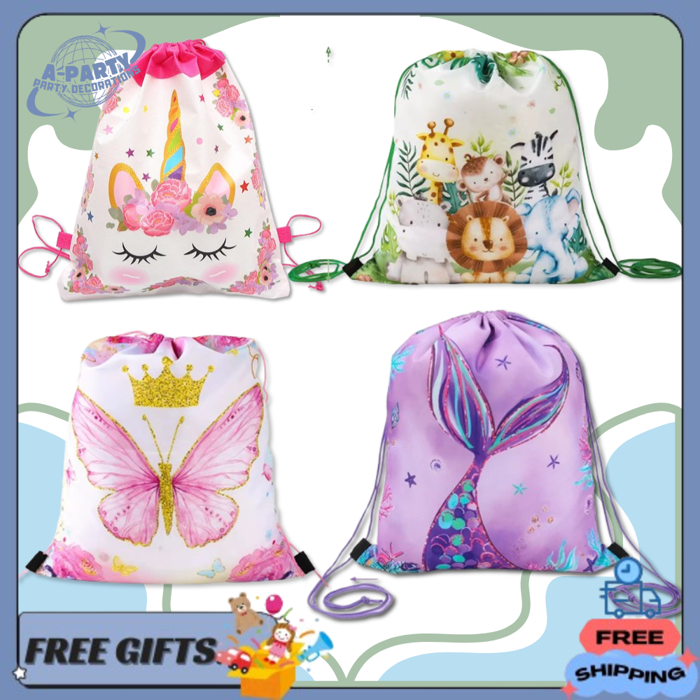

Tas Ransel Serut Goodie Kantong Permen 1pc Hadiah Tas Serut Goodie Untuk Hadiah Perlengkapan Pesta Ulang Tahun Karakter Mermaid Kontruksi