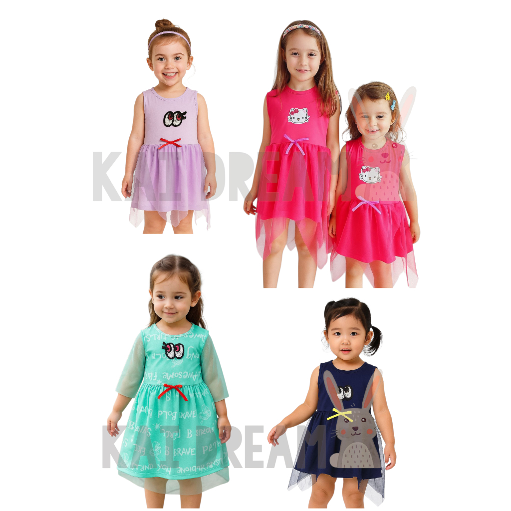 DRESS TUTU ANAK PEREMPUAN USIA 1 - 5 TAHUN
