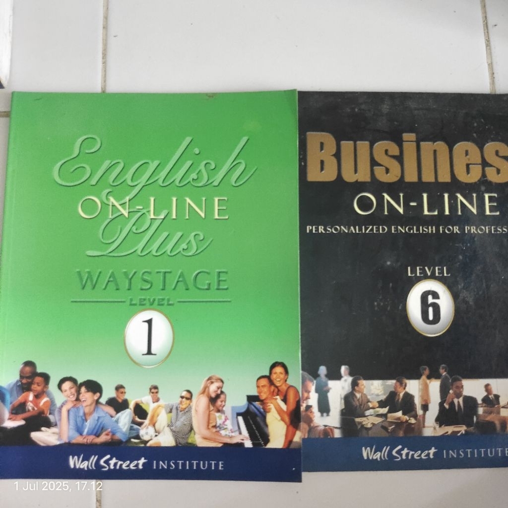 BUKU ENGLISH ON LINE PLUS WAYSTAGE -BUSINESS ON LINE ORIGINAL