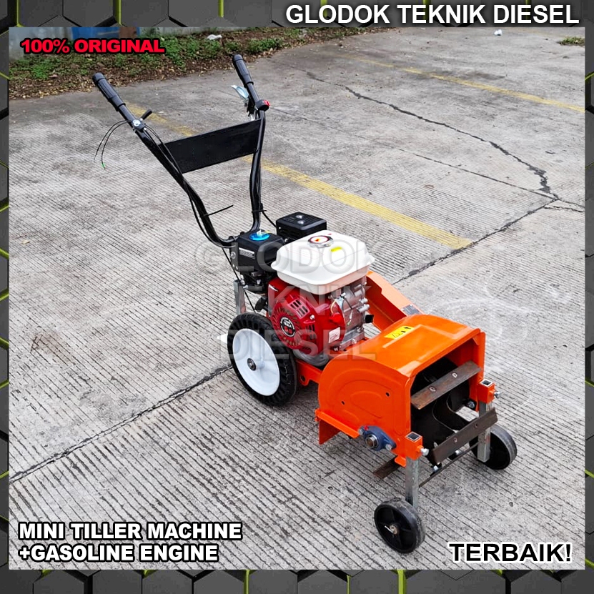 Mesin Bajak Sawah Bensin Mini Land Tiller Cultivator Machine Gasoline Engine Original Terbaik