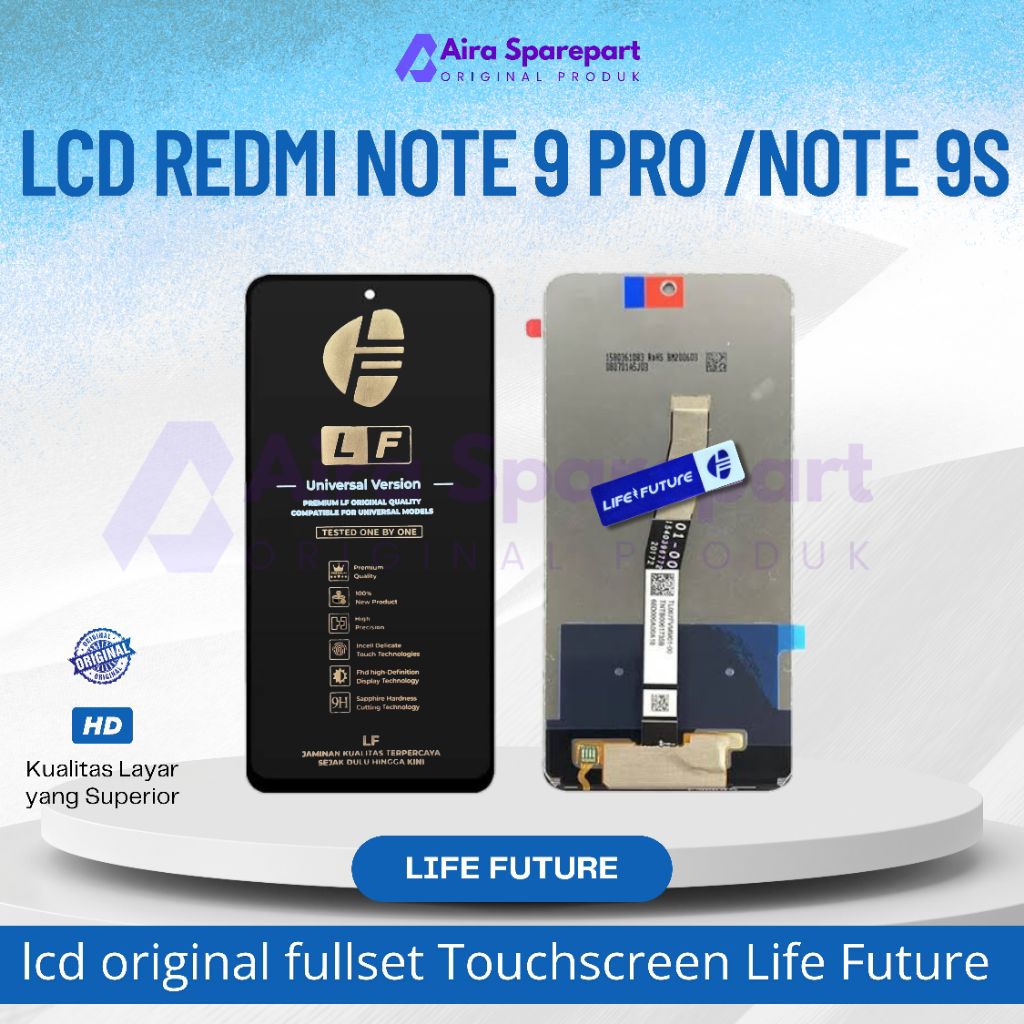 Lcd Redmi Note 9 Pro / Note 9s Original Fullset Touchscreen Life Future