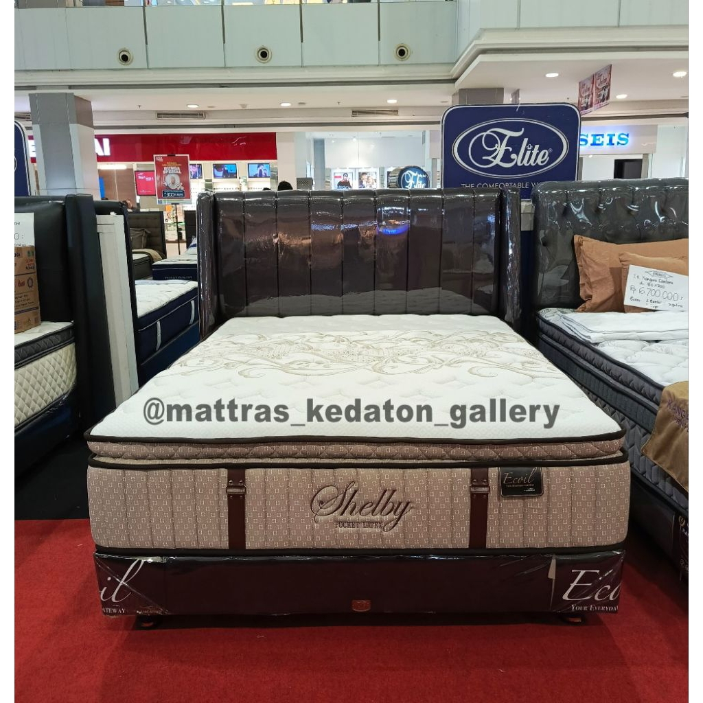 Kangaroo Springbed Shelby Pocket & foam encasement - Kasur Springbed Matras Full Set