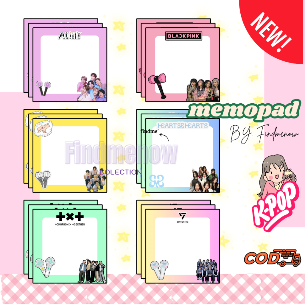 

MEMOPAD TEMA KPOP IDOL BY FINDMENOW EN-HYPEN BTS NCT DREAM SEVENTEENN DLL