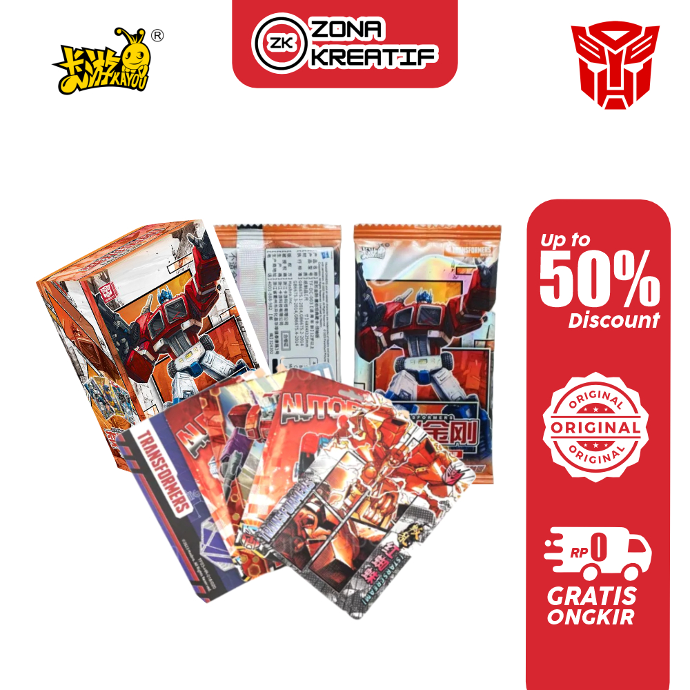 Zona Kreatif - Transformers Collectible Card (The Leader Class Version – Vol.3) Permainan Kartu Kayo