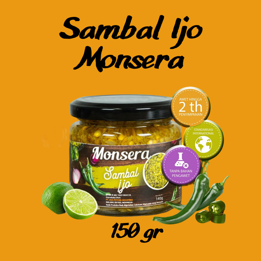 

Sambal Ijo Monsera 150 gr