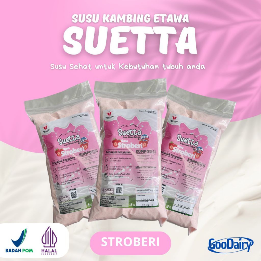 

Suetta Varian Rasa Stroberi kemasan 500g