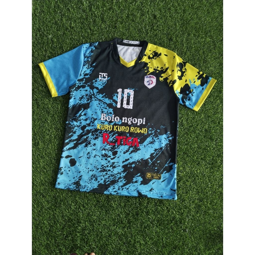 Kaos Jersey Voli Full Printing Gratis Tambah Nama Nomor Logo Sponsor