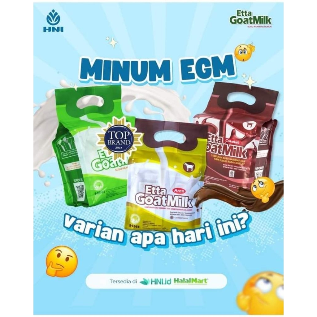 

HNI Etta Goat Milk EGM Susu Kambing Ettawa