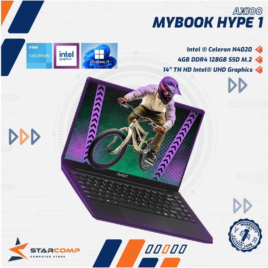 AXIOO MyBook Hype 1 Intel N4020 4GB 128GB 14"