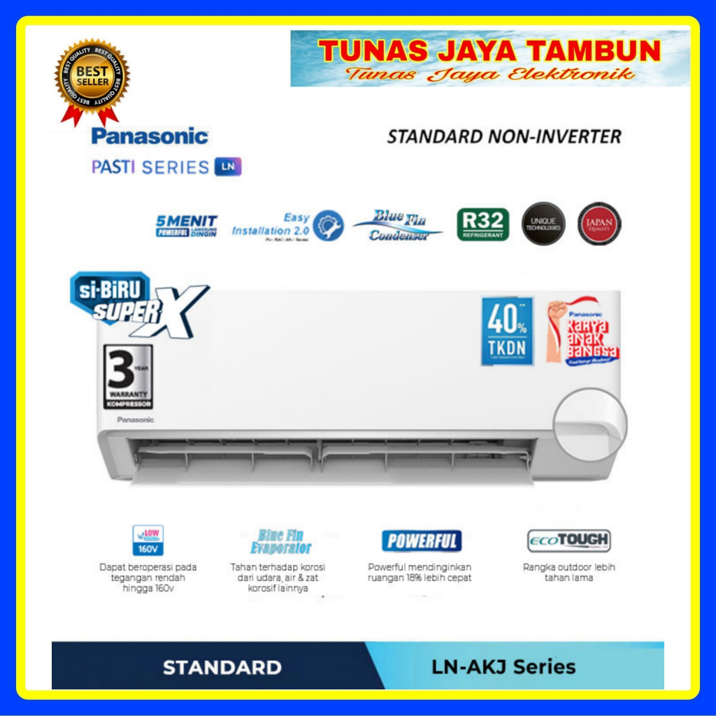 AC PANASONIC LN05AKJ / AC PANASONIC 1/2 PK / PANASONIC SIBIRU AC 0.5 PK LN 05 AKJ