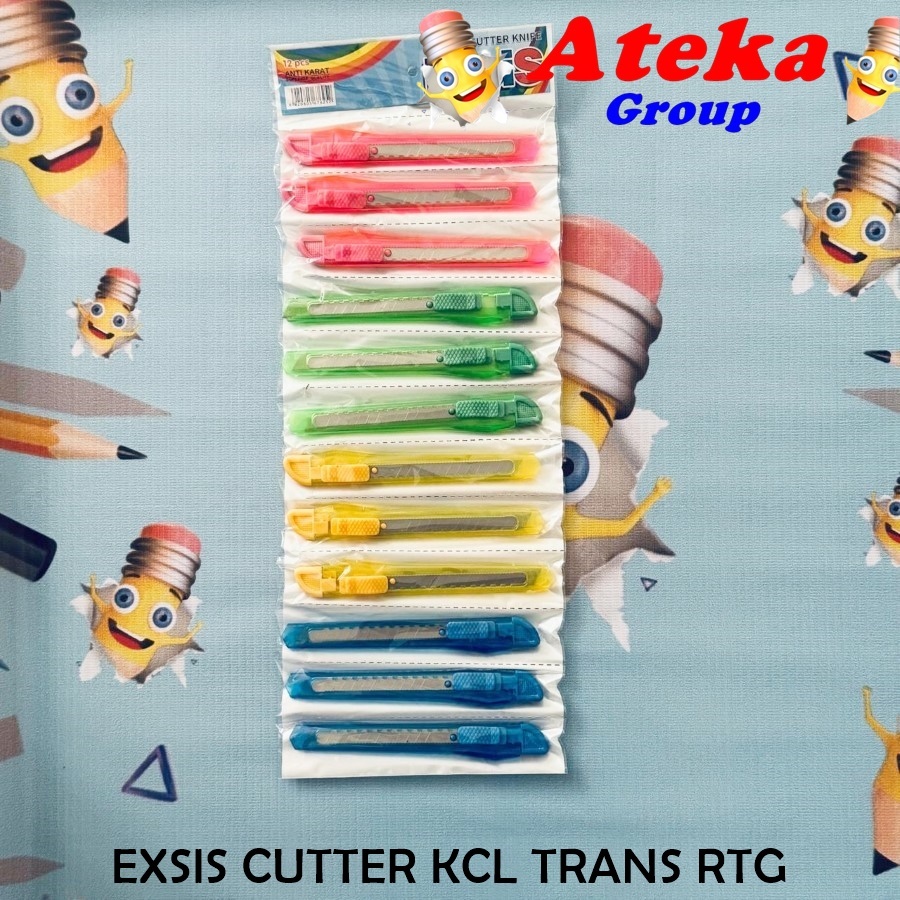 

[1RTG/12PCS] CUTTER KECIL TRANSPARANT