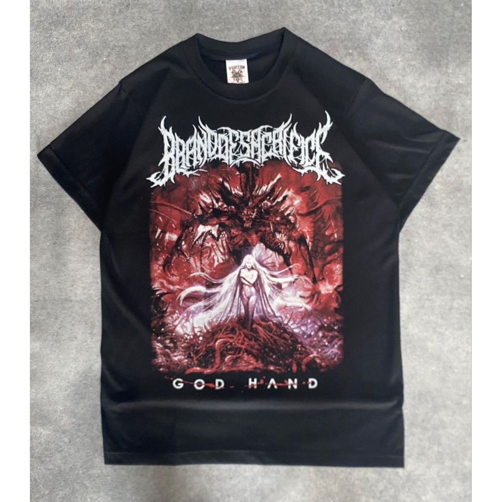 T-shirt Band Brand of sacrifice/Kaos Band Underground by Heivenhell/Prapatan rebel