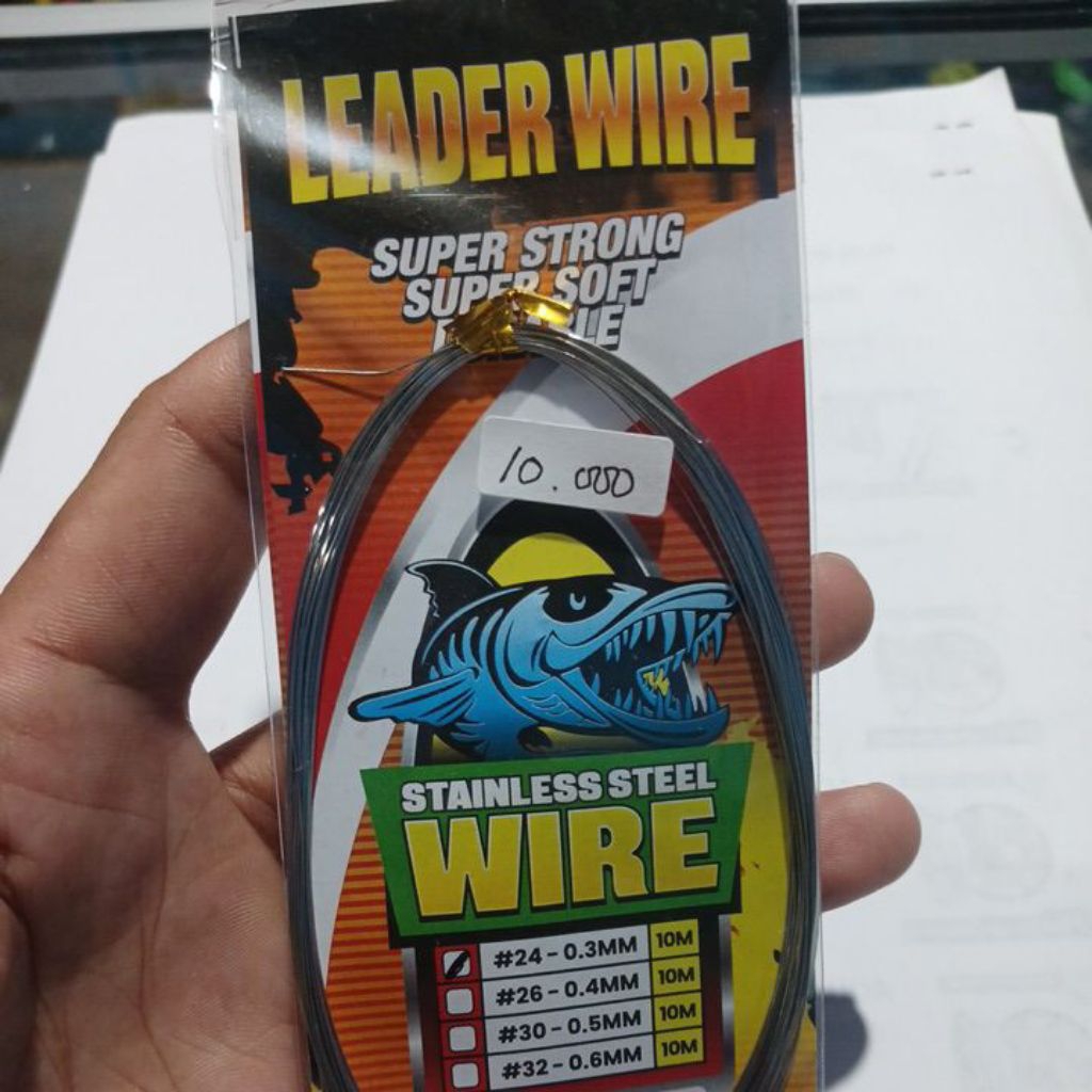 Leader Wire kawat Nikelin pjg 10m Pancing stainless steel