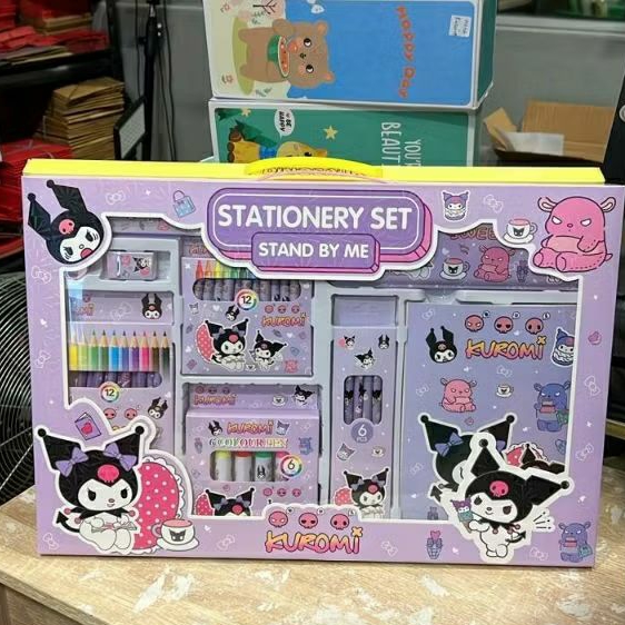 

(TOLONG BACA DESKRIPSI ! ) Atk set mewarnai alat tulis lukis cat air crayon pensil warna kuromi