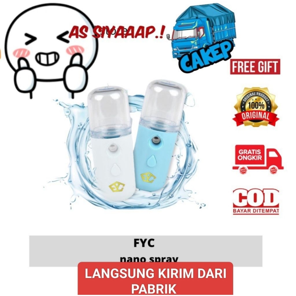 Nano Spray  FYC Portable Mini USB/Mist Sprayer Pelembab Wajah Perawatan wajah